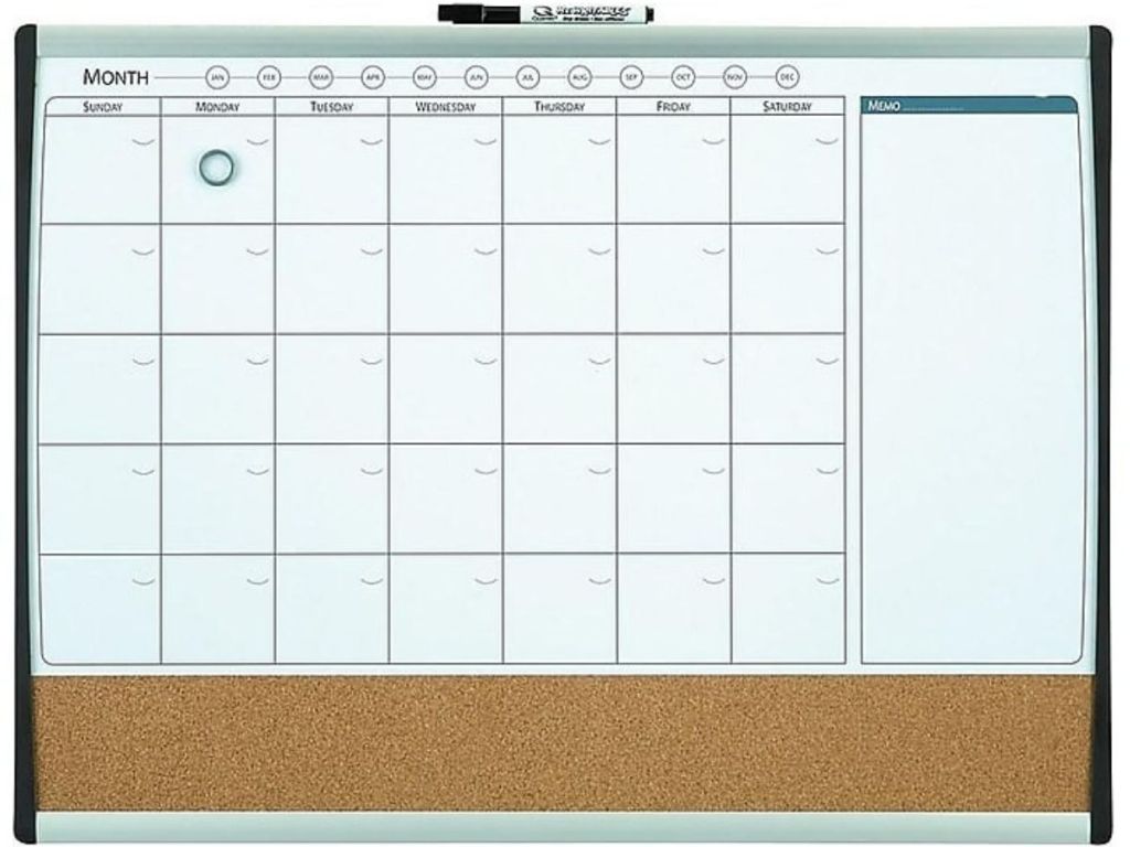 Staples Dry Erase Calender