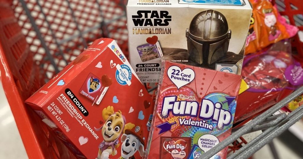 Target Valentine's Day Candy in a cart