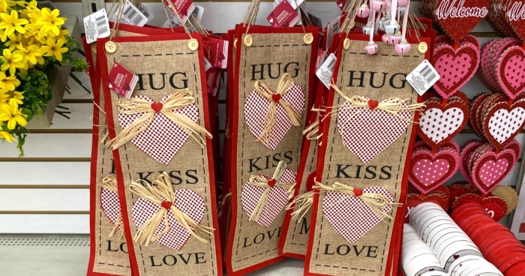 Dollar Tree Valentine's Day signs 