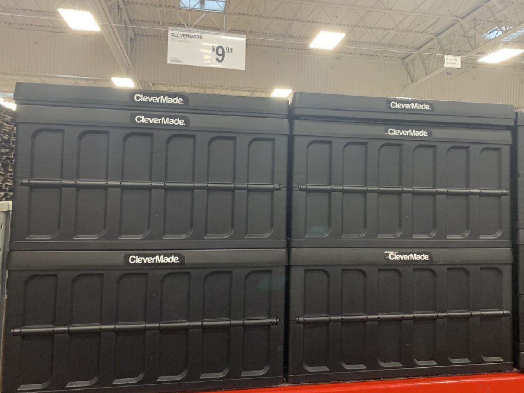 clevermade 62l collapsible crate at sams club