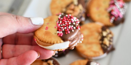 Make the Ultimate Ritz Cracker Fluffernutter Sandwich | Easy No-Bake Treat!