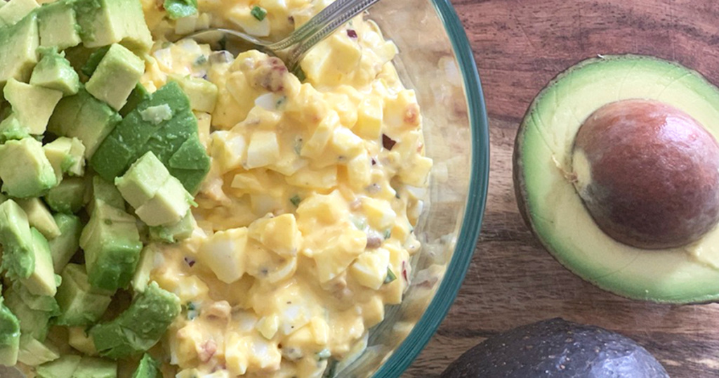 keto bacon avocado egg salad recipe