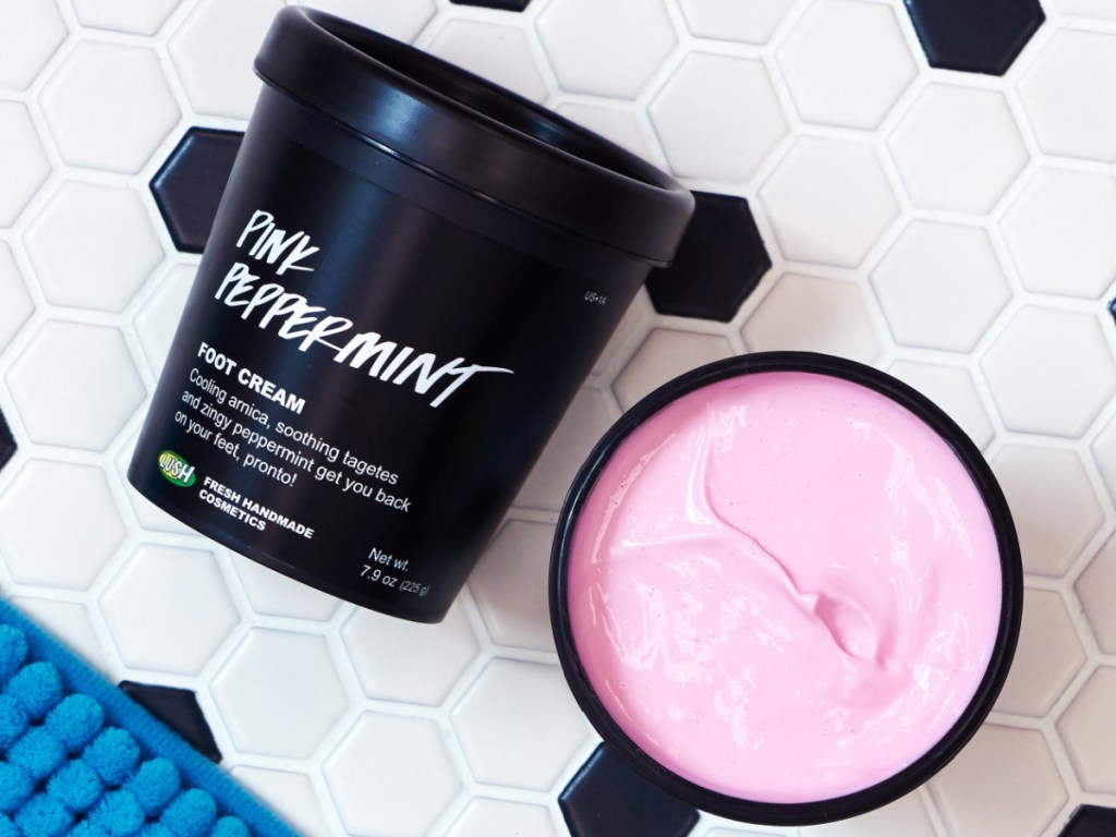 lush pink peppermint foot cream