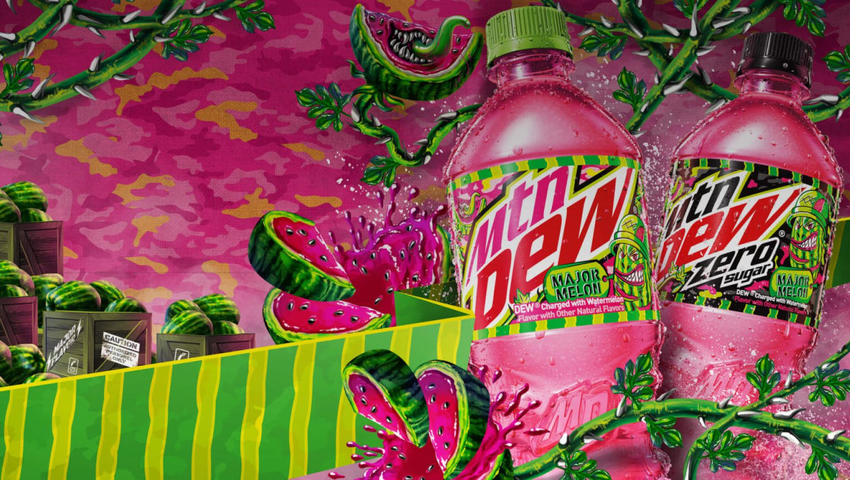 artwork featuring Mtn Dew Major Melon