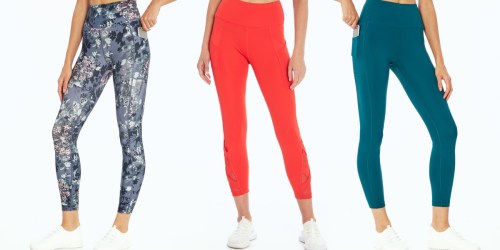 Women’s Leggings w/ Pockets from $12.48 on Zulily (Regularly $40+) | Reebok, Marika, & More