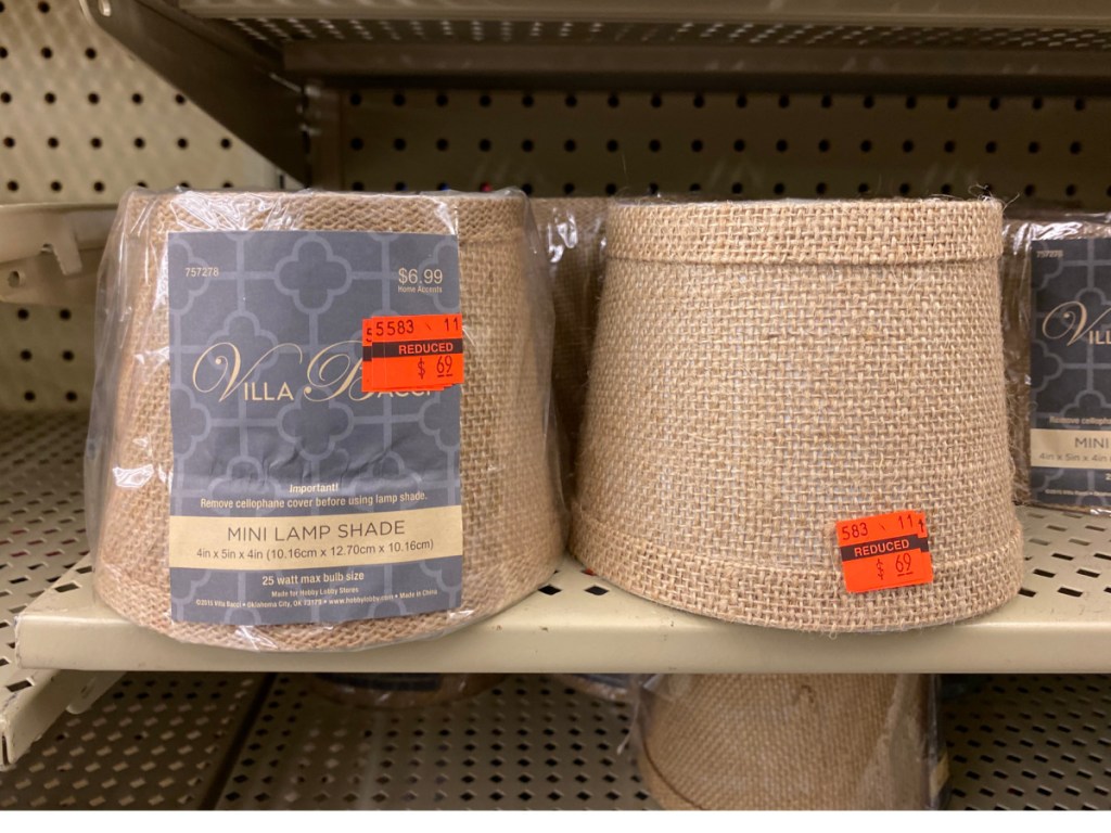 2 mini lamp shades at hobby lobby