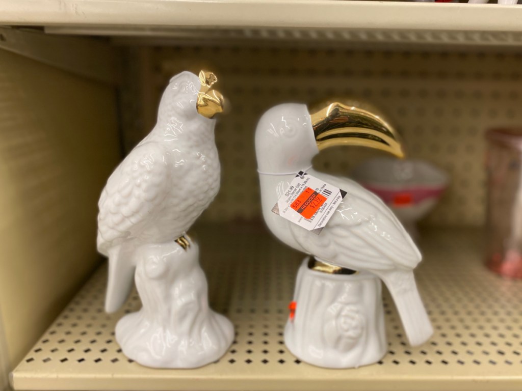 2 toucan bird statues at hobby lobby