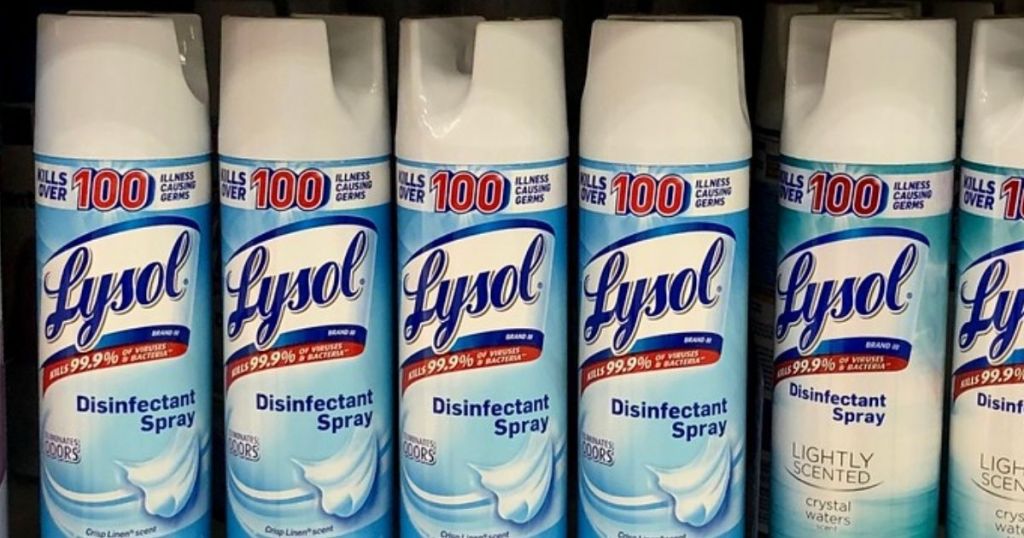 Lysol Spray on shelf