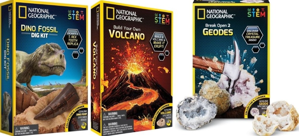 three National Geographic Science Kits