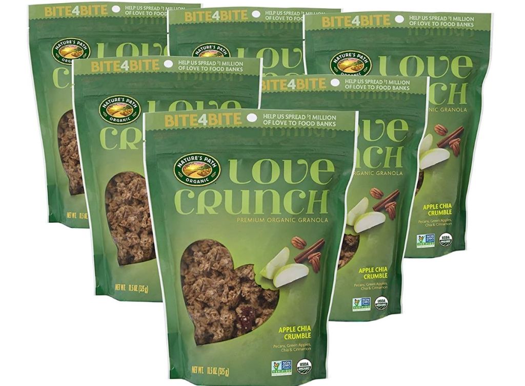 group of Nature's Path Love Crunch Apple bags