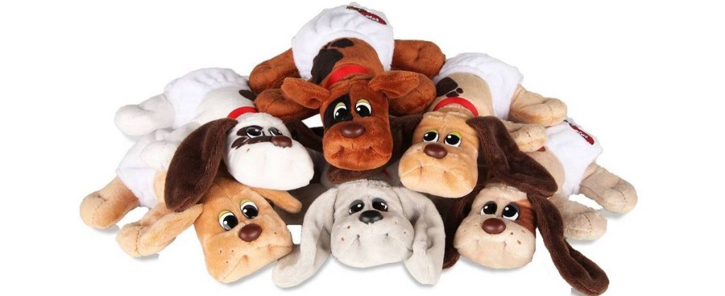 stack of Pound Puppies toys