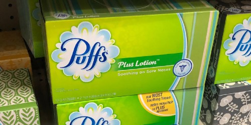 Puffs Plus Tissues 8-Pack Only $8 Shipped on Amazon | Just $1 Per Family-Size Box