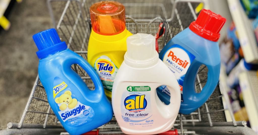 laundry products in cart