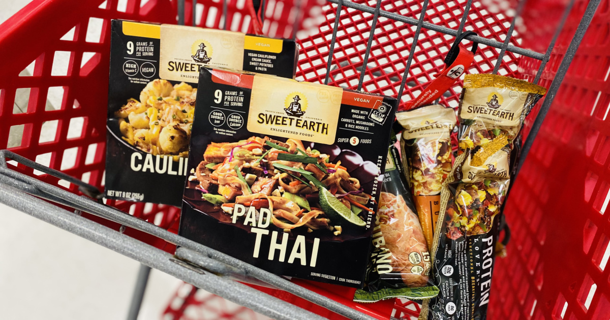 Variety of Sweet Earth Entrees at Target incart