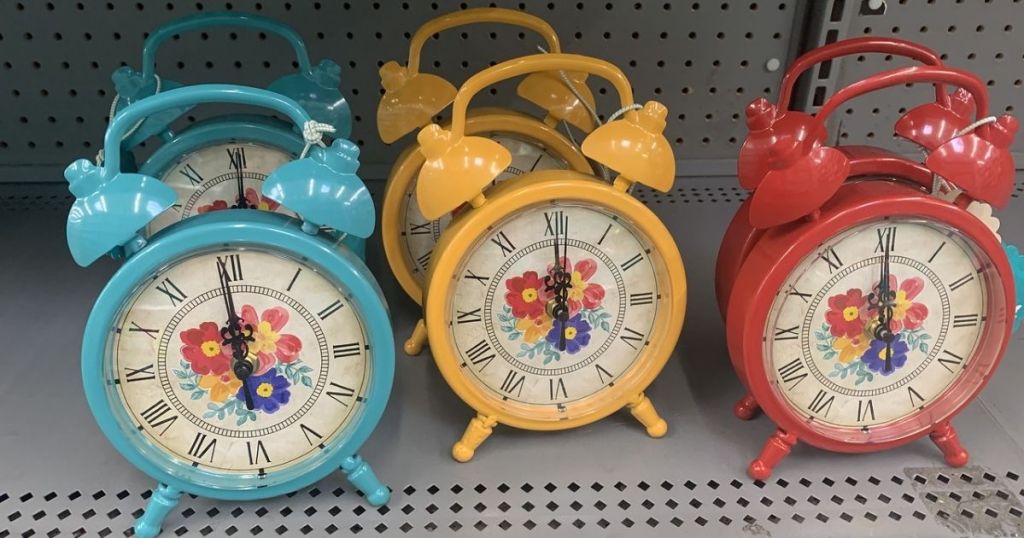 The Pioneer Woman Old School Bell Alarm Clocks