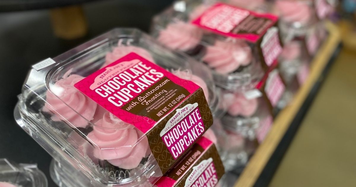 Trader Joe's Chocolate Cupcakes on shelf