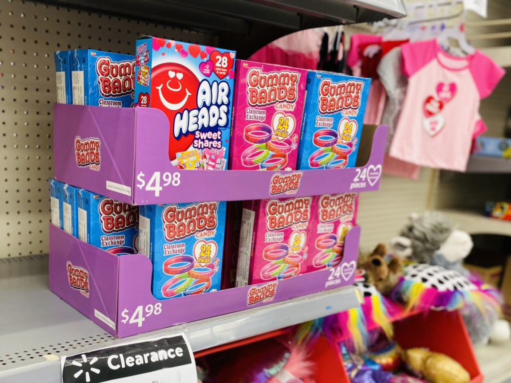 Gummy Bands Valentines at walmart 