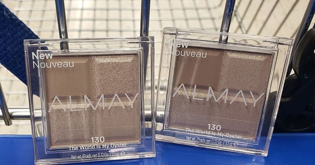 2 almay eyeshadows in a shopping cart