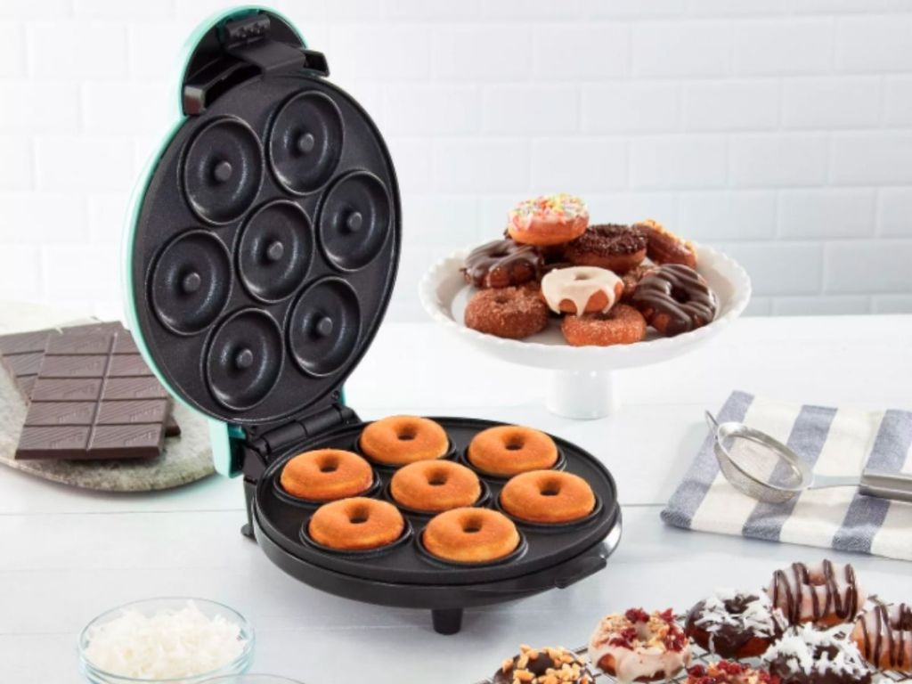 opened mini donut maker