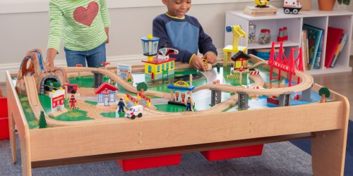 KidKraft Train Table Just $85 Shipped on Walmart.online (Reg. $230) | Includes Storage Bins & 120 Accessories