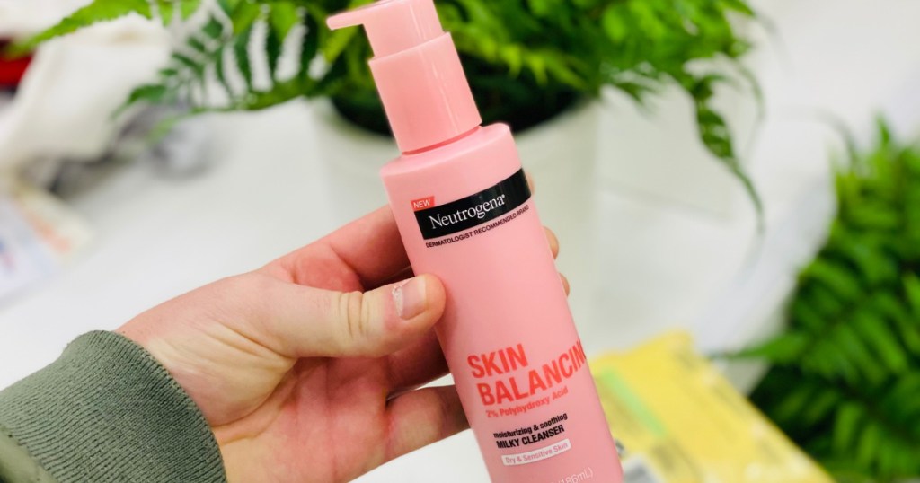 neutrogena skin balancing toner in hand in store at target