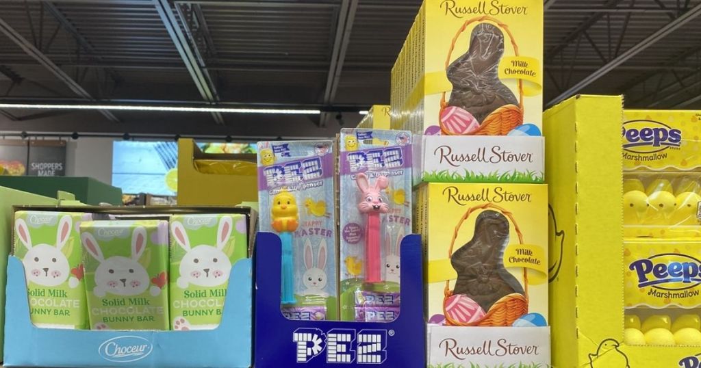 ALDI Easter Sweets on shelf