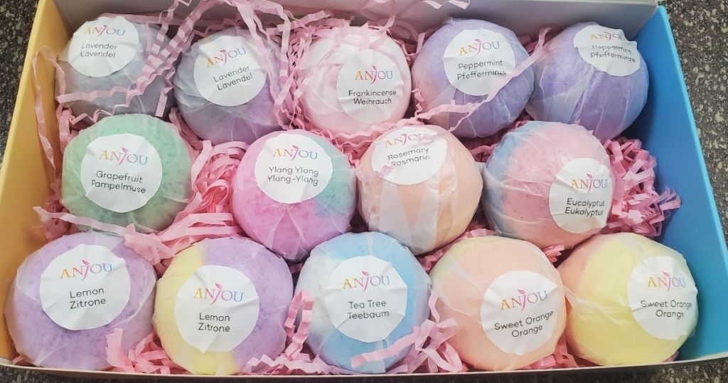 anjou bath bomb set