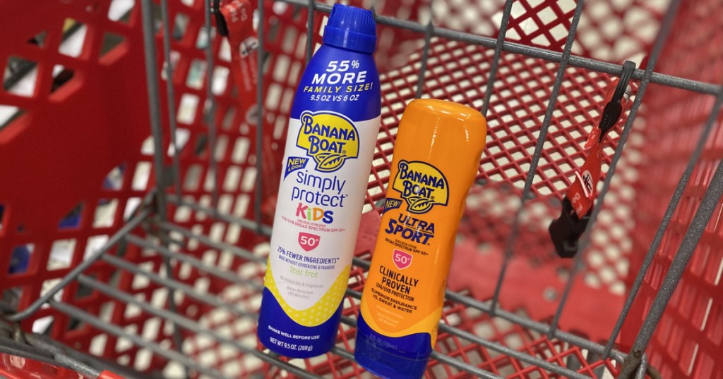 Banana Boat Suncare in Target cart