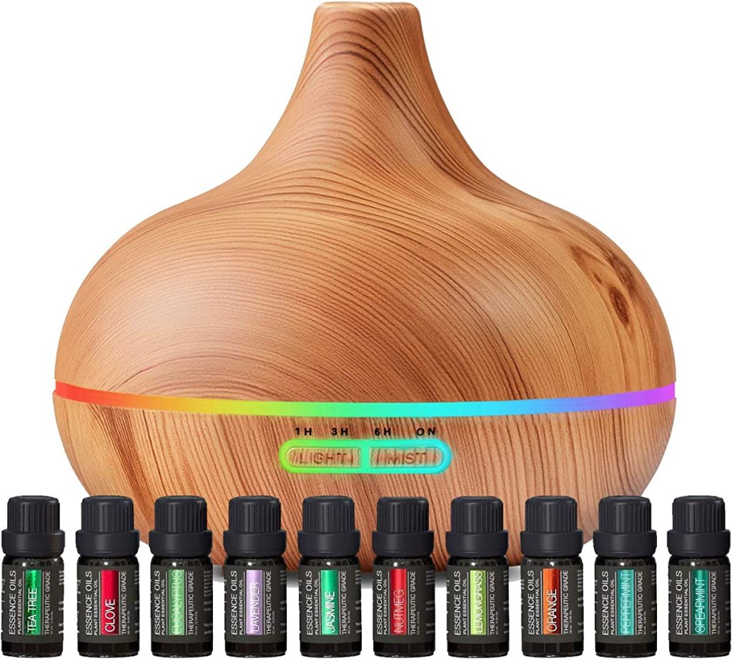 Diffuser with essential oils