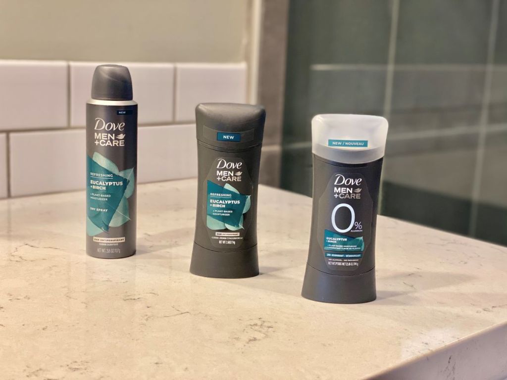 Dove deodorants and antiperspirant