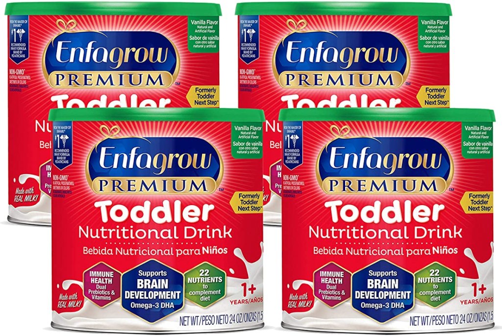 Enfagrow toddler formula containers