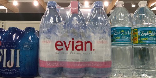 Evian 1L Water Bottles 6-Pack Only $5.58 Shipped on Amazon | Just 93¢ Per Bottle