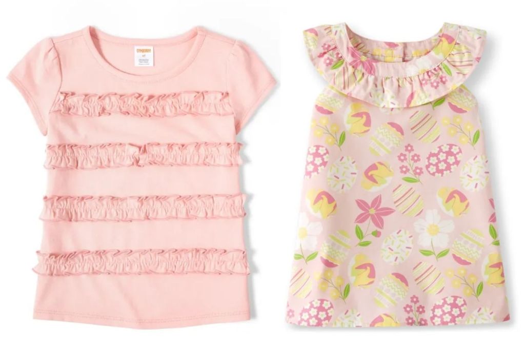 2 girls Gymboree Easter Tops