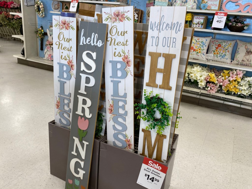 easter and spring welonlinee signs