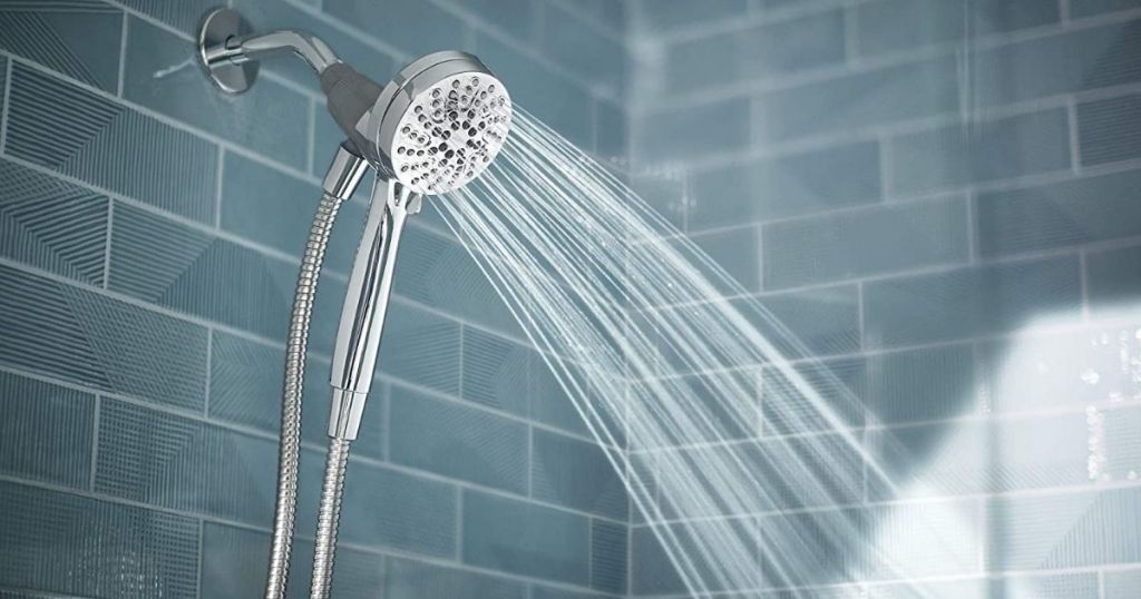 showerhead with water onlineing out