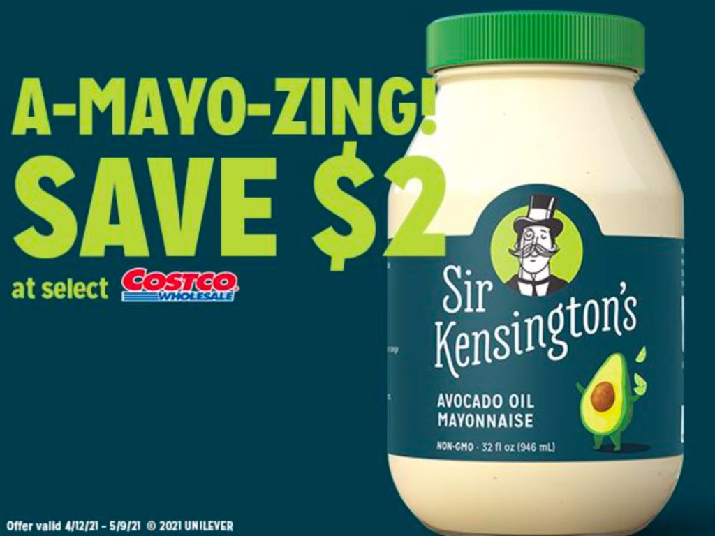 Ad for Sir Kensington's Mayo at Costco