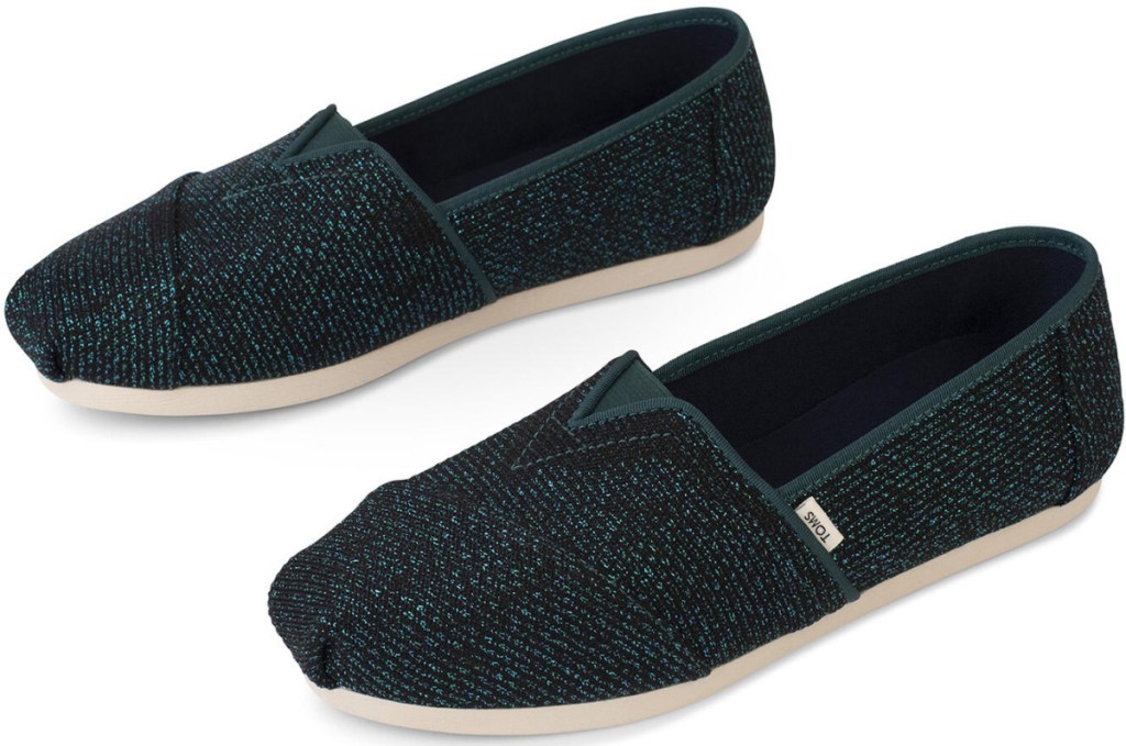 TOMS Green Glitter CloudBound Alpargata