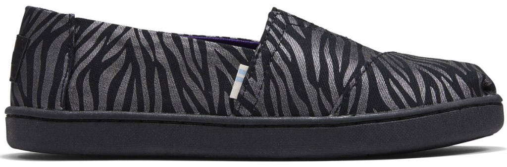 TOMS Youth Zebra Alpargata