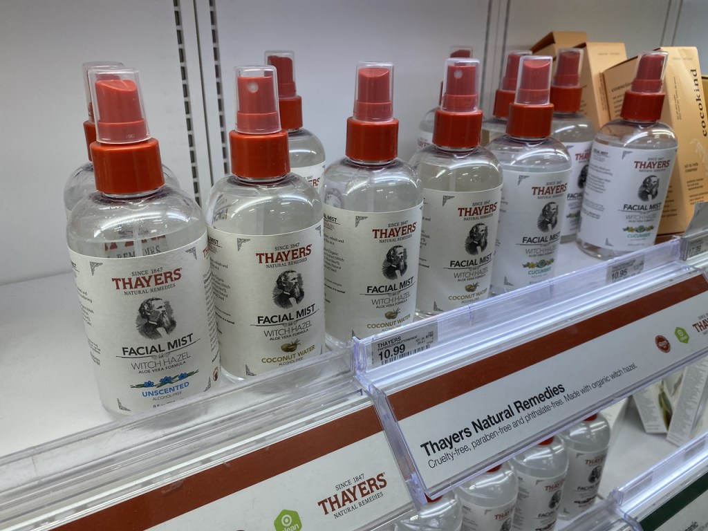 Thayers Facial Mist on Target Shelf