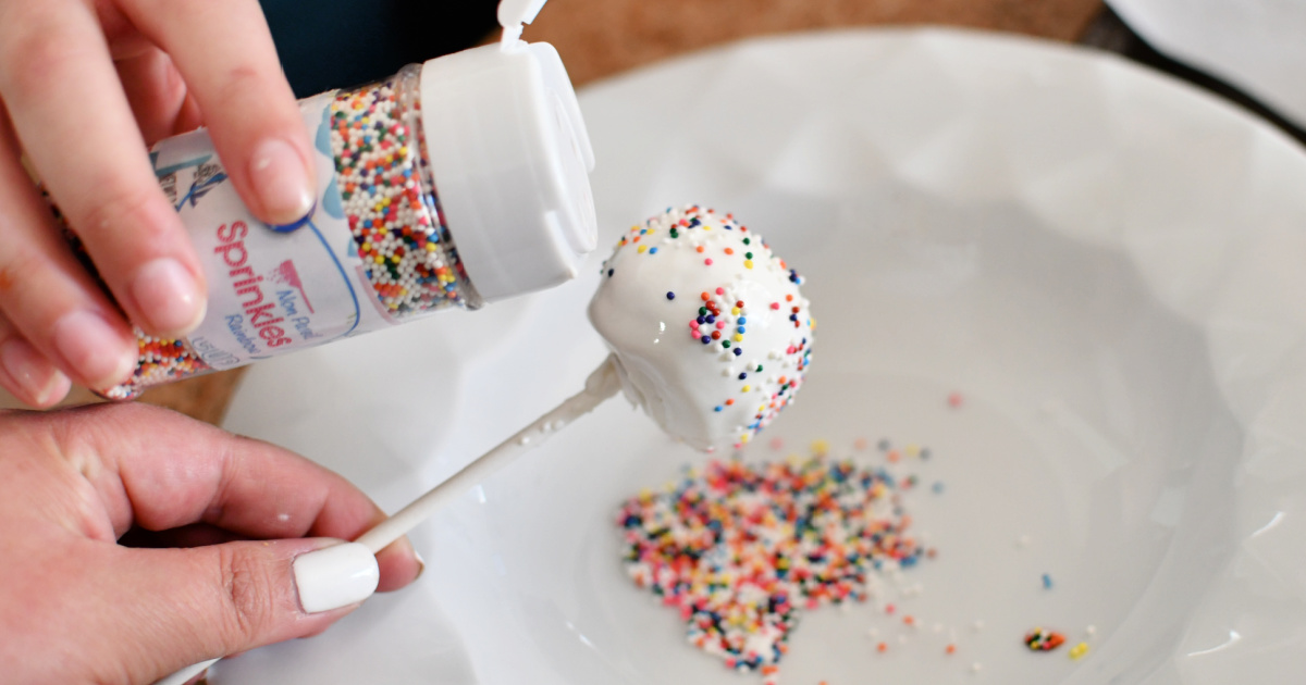 adding sprinkles