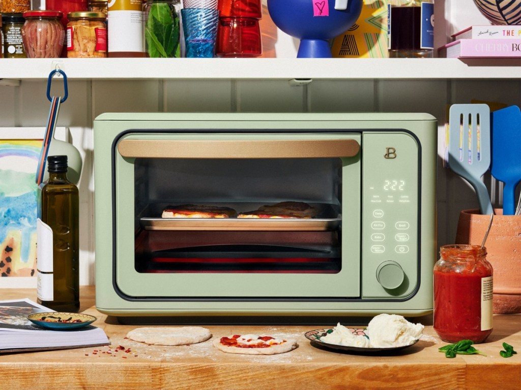 sage green toaster oven