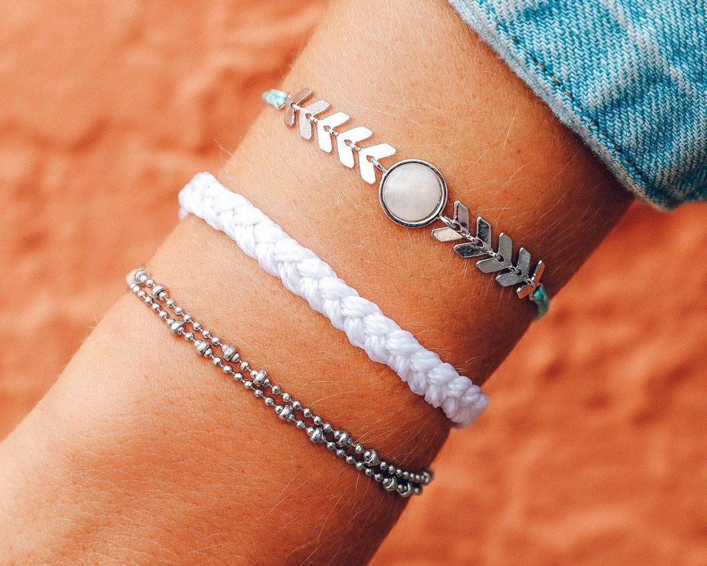 pura vida bracelet pack on arm