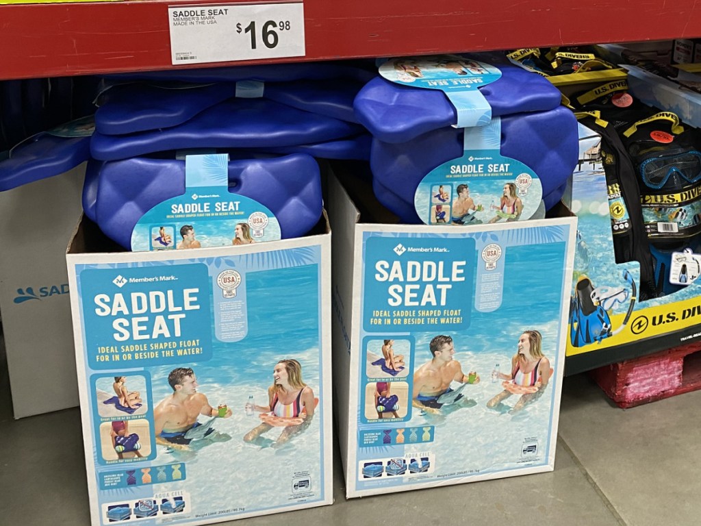 saddle seat float in store at sams club