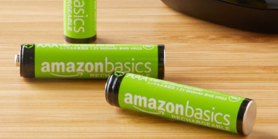 Amazon Rechargeable AAA Batteries 24-Count Pack Only $12 Shipped (Reg. $20)