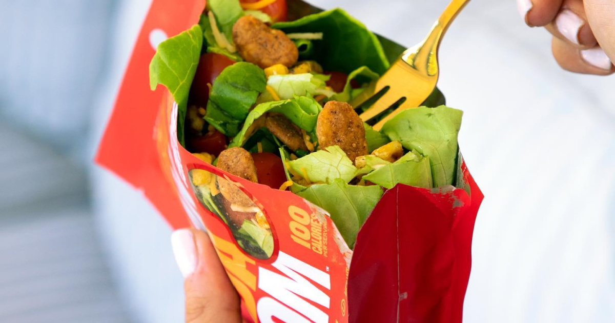 salad and snack beans in a bag