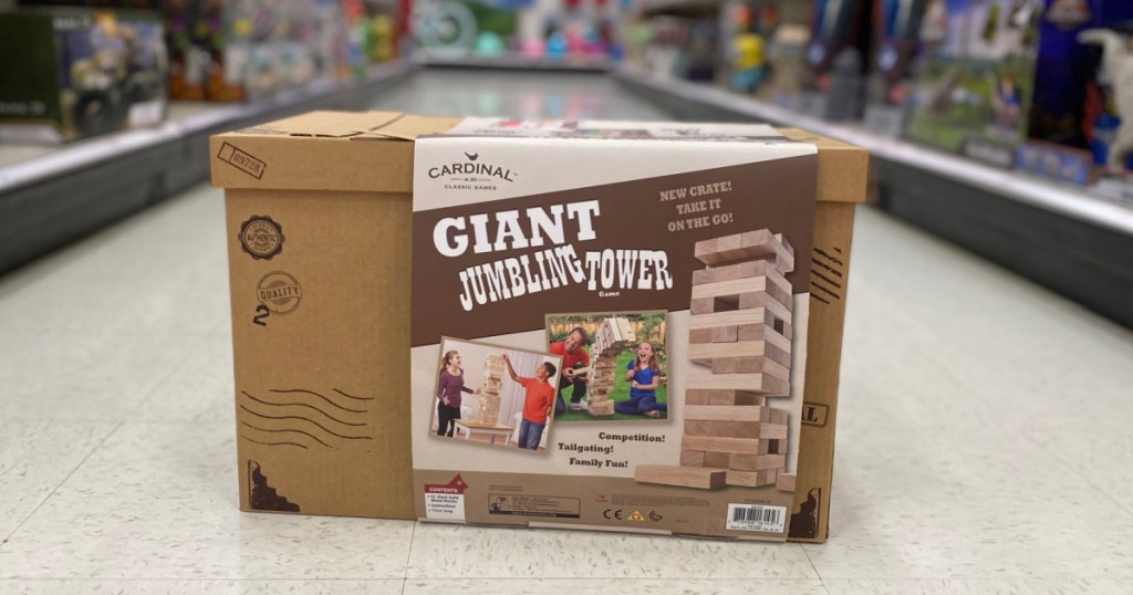 giant wooden blocks in brown box 