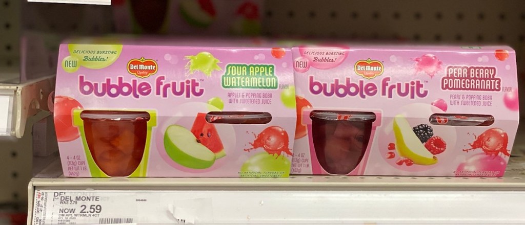 Del Monte Bubble Fruit Sour Apple