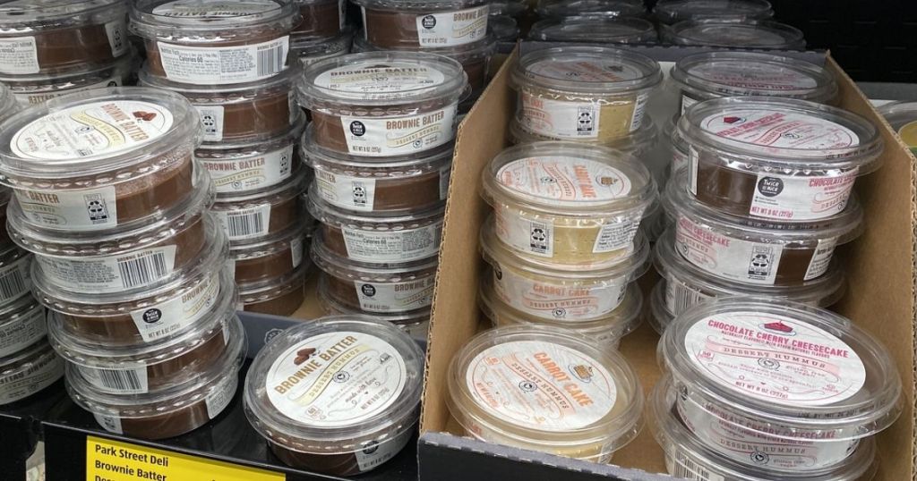 Dessert Hummus at ALDI in refrig section 