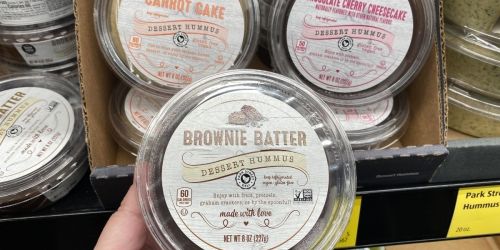 Dessert Hummus Only $1.89 at ALDI | Carrot Cake, Chocolate Cherry Cheesecake, & Brownie Batter