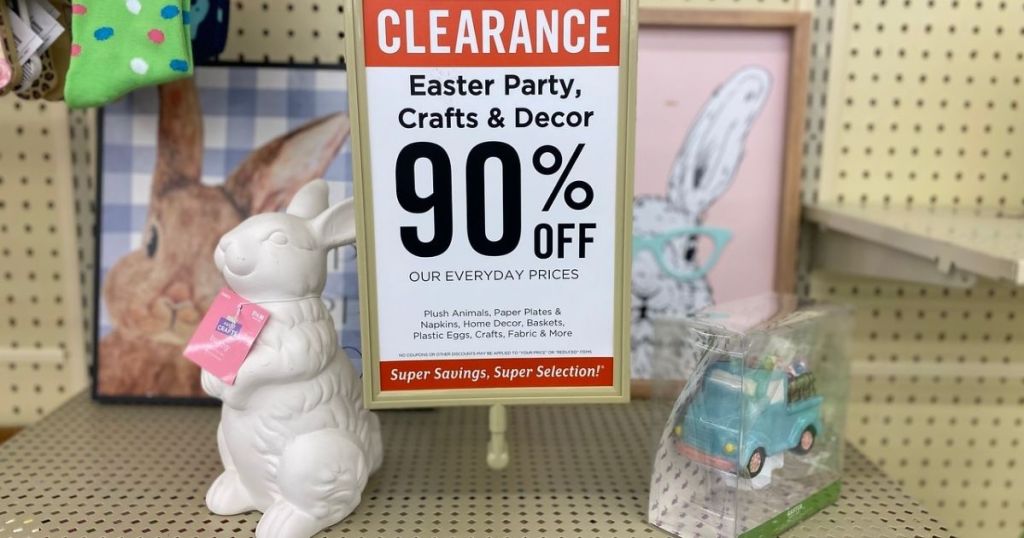 Hobby Lobby 90% off Easter Clearance